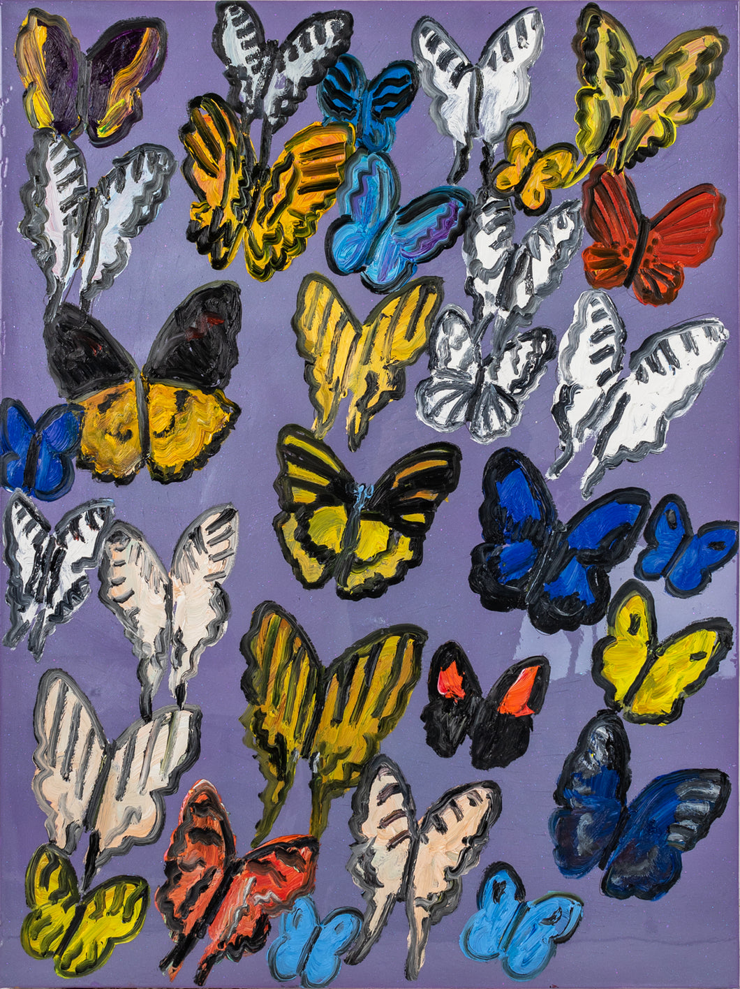 HUNT SLONEM - Zebra, 2020