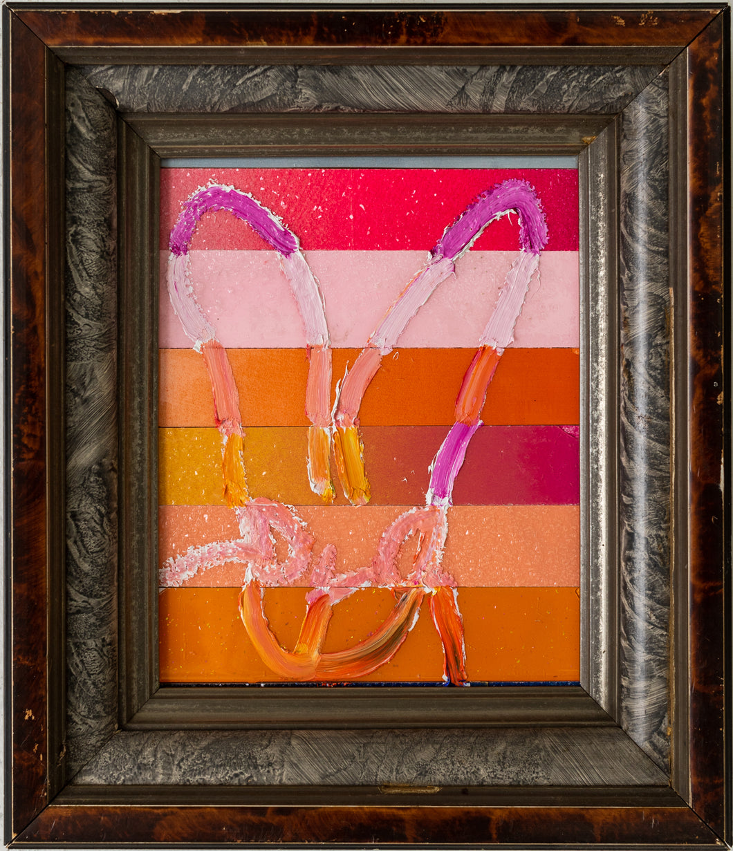 HUNT SLONEM - Banded Pink, 2021