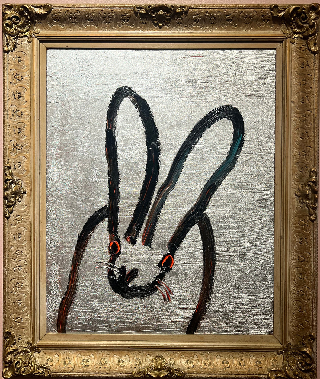 HUNT SLONEM - SINGLE BUNNY, 2025