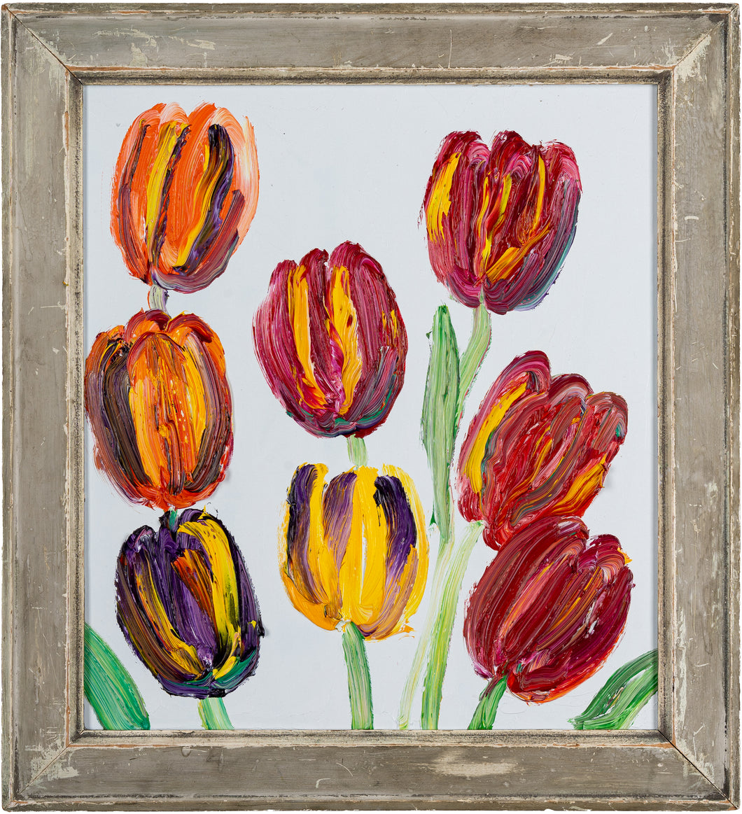 HUNT SLONEM - 8 Tulips