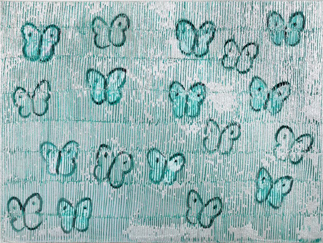 HUNT SLONEM - Green Ascension, 2022