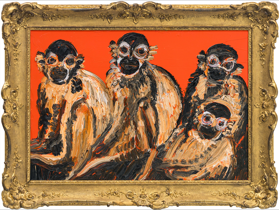 HUNT SLONEM - Monkey Jungle, 2025