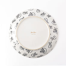 Load image into Gallery viewer, HUNT SLONEM - Rabbit Run Dinner Plate (white)
