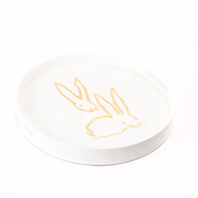 Load image into Gallery viewer, HUNT SLONEM - Royal Rabbit Round Tray
