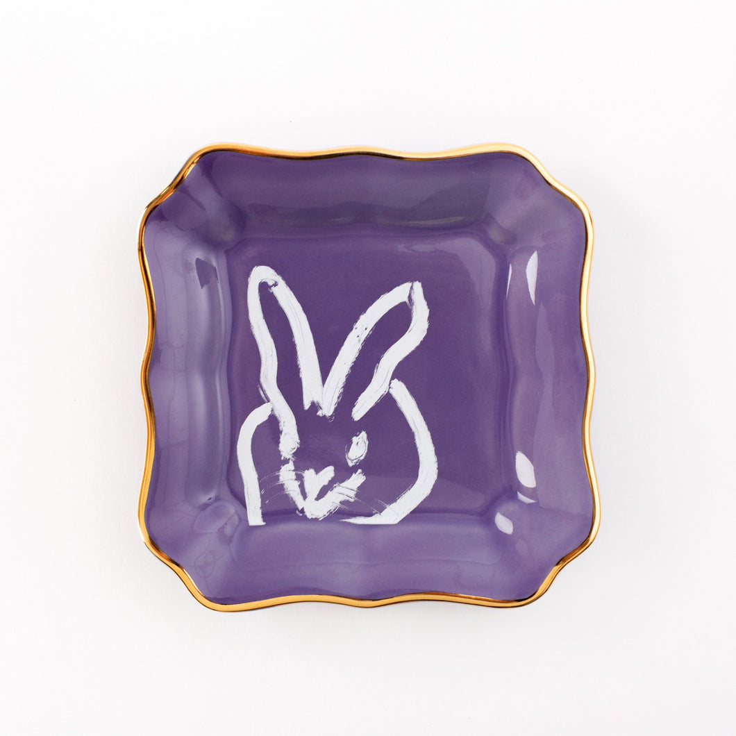 HUNT SLONEM- Bunny Portrait Plate